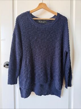 POL Navy Crewneck Sweater